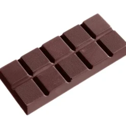 Moule Chocolat Tablette 10 Carrés Striés (x5) Chocolate World