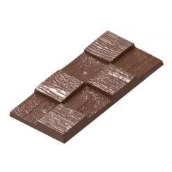 Moule Chocolat Tablette Effet Bois (x4) Chocolat Form