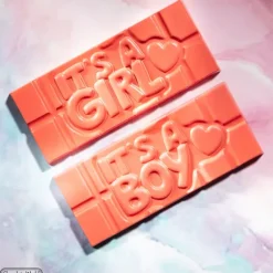 Moule Chocolat Tablette Gender Reveal (x4) Chocolate World