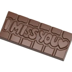 Moule Chocolat Tablette I Miss You (x4) Chocolate World