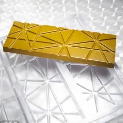 Moule Chocolat Tablette Rayures (x4) Chocolate World