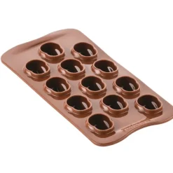 Moule Chocolat Tête de Mort Halloween 12 Empreintes Silikomart