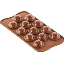 Moule Chocolat Tête de Mort Halloween 12 Empreintes Silikomart