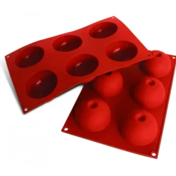 Moule demi sphère bout enfoncé silicone souple pro