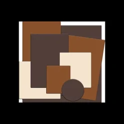 Moule Embout de Bûche Carré 9008 Géométrique 8,5 x 8 cm (x6)