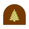 Moule Embout de bûche Sapin de Noël 78 x 85 mm Mallard Ferrière