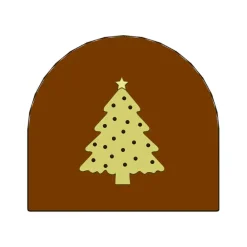 Moule Embout de bûche Sapin de Noël 78 x 85 mm Mallard Ferrière