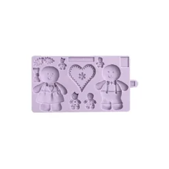 Moule en Silicone Bonhommes Pain d'Épices de Noël Karen Davies