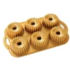 Moule Mini Bundt Brilliance (x6) Gold Nordic Ware