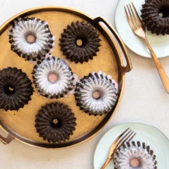 Moule Mini Bundt Brilliance (x6) Gold Nordic Ware