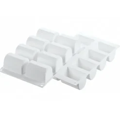 Moule Silicone 8 Bûchettes 7,5 cm x 5 cm Silikomart Professional