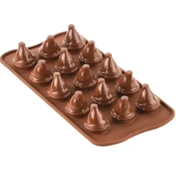 Moule Silicone à Chocolat Mr & Mrs Brown Silikomart Professional