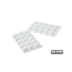 Moule Silicone 15 Coeurs Bombés 4,5 x 4,4 cm 30ml SilikoMart Professional