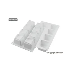 Moule Silicone 8 Cubes Kuadro 6 x 6 cm 150ml SilikoMart Professional