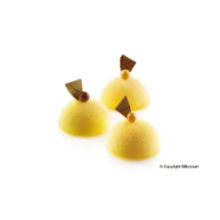 Moule Silicone 28 Demi-sphères Ø7 x 3,5 cm 90ml SilikoMart Professional