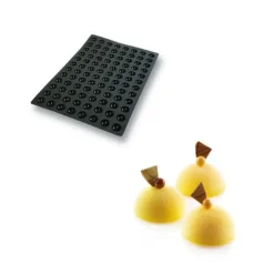 Moule Silicone 96 Demi-sphères Ø3,5 x 1,75 cm 11ml SilikoMart Professional