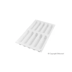 Moule Silicone 10 Eclairs 13x2,5 cm SilikoMart Professional