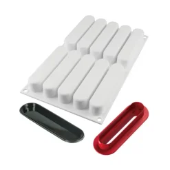 Moule Silicone 10 Eclairs 13x2,5 cm SilikoMart Professional