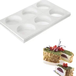 Moule silicone 6 empreintes rondes Ø160 mm Silikomart