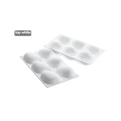 Moule Silicone 6 Galets 8,7 x 6,3 cm 110ml SilikoMart Professional