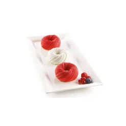 Moule Silicone 6 Intreccio Ø 7,5 cm x H 3,5 cm Silikomart 3D Design