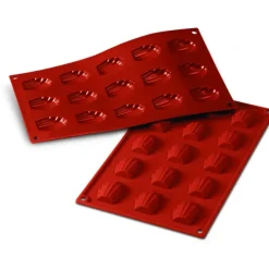 Moule Silicone 15 Madeleines 4,4 x 3,4 cm Silikomart