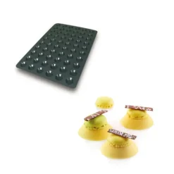 Moule Silicone 60 Mini Tartelettes Ø4,4 x 1 cm 10ml SilikoMart Professional