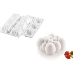 Moule Silicone 6 Nuages Cloud 120 ml Silikomart Professional