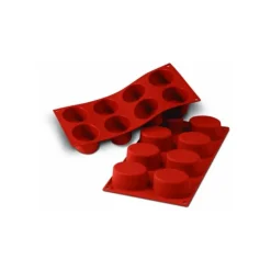 Moule Silicone 8 Ovales 7,5 x 5,5 cm Silikomart