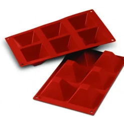 Moule Silicone 6 Pyramides 7,1 cm x H 4 cm Silikomart