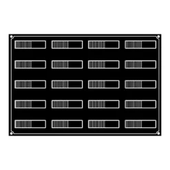 Moule Silicone Bande Ondulée 12 x 3 cm x H 3,2 cm (x20) Pavoflex