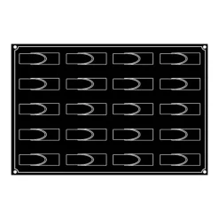 Moule Silicone Bande Ronde 12 x 3,3 cm x H 3,2 cm (x20) Pavoflex