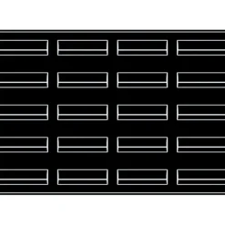 Moule Silicone Bande Vague 12 x 3,5 cm x H 3,6 cm (x20) Pavoflex