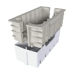 Moule Silicone Bûche Bougies 21,9 x 8,9 x H 7,6 cm Silikomart