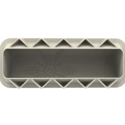 Moule Silicone Bûche Flocon 25 x 8,1 x H 5,8 cm Silikomart