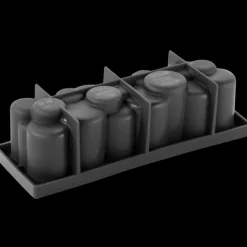 Moule Silicone Bûche Pièces 25 x 8 cm x H 7,7 cm Pavoni