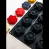 Moule Silicone Bouquets de Roses 8 x H 3,5 cm (x12) Cédric Grolet Pavoni