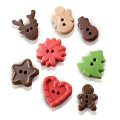 Moule Silicone Boutons Noël Chocolat 3,5 cm Easy Choc (x15) Silikomart