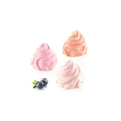 Moule Silicone Chantilly Ø 7,3 cm x H 6,5 cm (x6) Silikomart Professional
