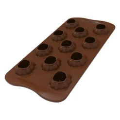 Moule Silicone Citrouille Delica Chocolat Ø 3,2 x H 2,5 cm Easy Choc (x11) Silikomart