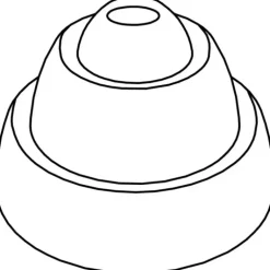 Moule Silicone Cône Anneaux Ø 7 cm x H 5 cm (x24) Pavoflex