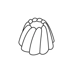 Moule Silicone Cône Cannelé Ø 7,5 cm x H 4,8 cm (x24) Pavoflex