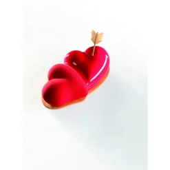 Moule Silicone Coeur Double 25 x 14 cm x H 6 cm Pavoni