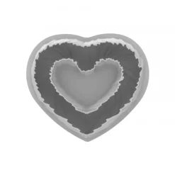 Moule Silicone Coeur Heartbeat 25 x 22 x H 5,2 cm Silikomart