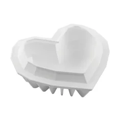 Moule Silicone Coeur Origami 15x13,5 cm SilikoMart Professional