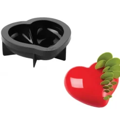 Moule Silicone Coeur Passion 17,5 x 16,5 cm x H 5,8 cm Pavoni