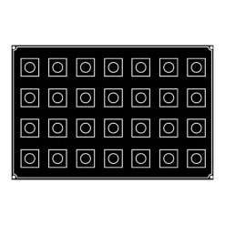 Moule Silicone Cube 5 cm x H 5 cm (x28) Pavoflex