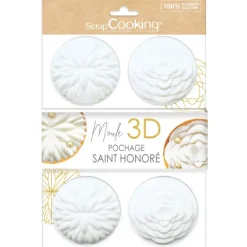 Moule Silicone 3D Pochage Saint-Honoré Ø7 cm (x6) Scrapcooking