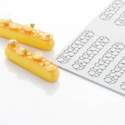 Moule Silicone Décor Cercles 12 x 2,5 x H 0,2 (x10) Pavoni