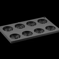 Moule Silicone Décor Hypnose Ø 6 cm x H 1 cm (x8) Pavoni